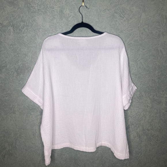 Joie white cotton flowy blouse - Picture 5 of 5